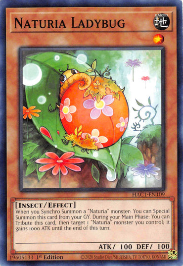 Naturia Ladybug [HAC1-EN109] Common 