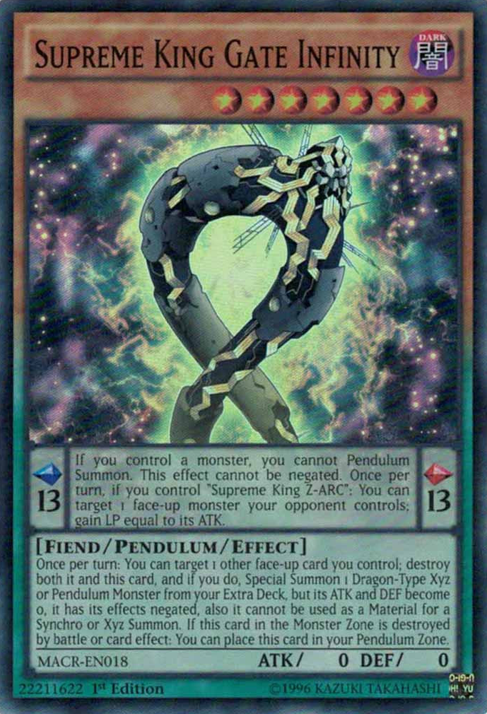 Supreme King Gate Infinity [MACR-EN018] Super Rare 