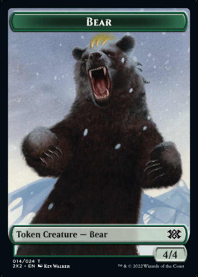 Bear // Phyrexian Golem Double-Sided Token [Double Masters 2022 Tokens] 