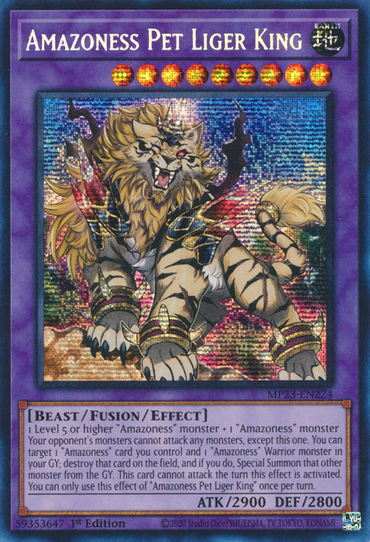 Amazoness Pet Liger King [MP23-EN224] Prismatic Secret Rare 