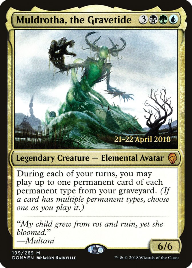 Muldrotha, the Gravetide [Dominaria Prerelease Promos] 