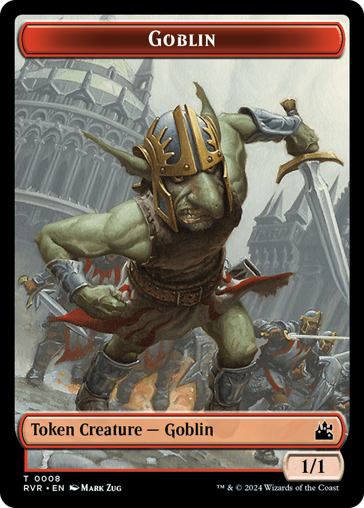 Goblin (0008) // Voja Double-Sided Token [Ravnica Remastered Tokens] 