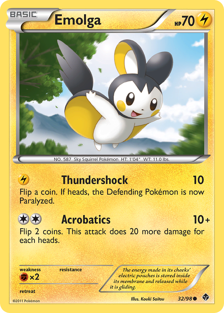 Emolga (32/98) [Black & White: Emerging Powers]