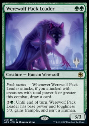 Werewolf Pack Leader (Promo Pack) [Dungeons & Dragons: Adventures in the Forgotten Realms Promos] 