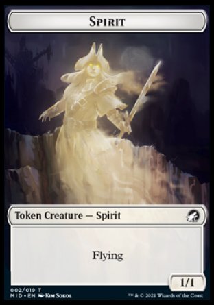 Spirit Token [Innistrad: Midnight Hunt Tokens] 