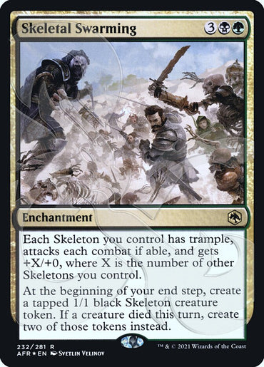 Skeletal Swarming (Ampersand Promo) [Dungeons &amp; Dragons: Adventures in the Forgotten Realms Promos] 