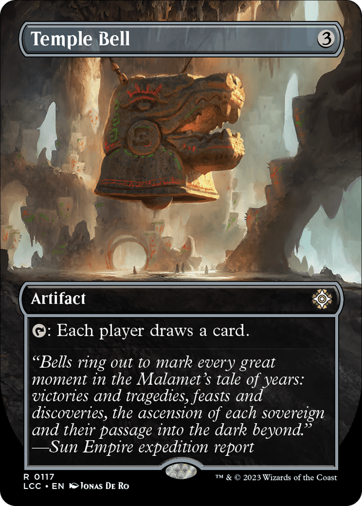 Temple Bell (Borderless) [The Lost Caverns of Ixalan Commander] 