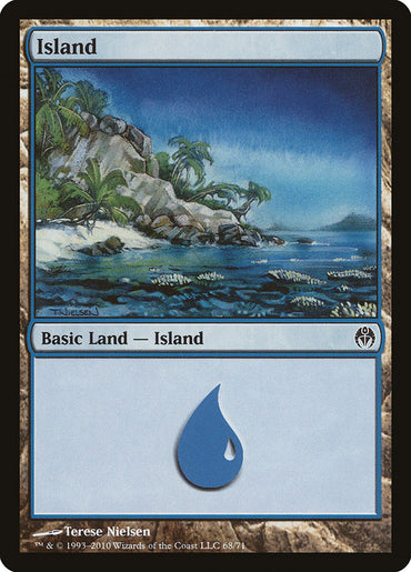 Island (68) [Duel Decks: Phyrexia vs. the Coalition] 