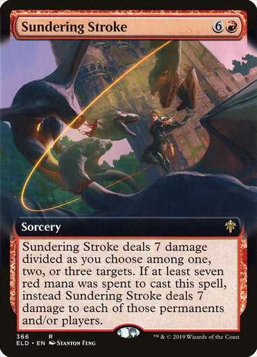 Sundering Stroke (Extended Art) [Throne of Eldraine] 