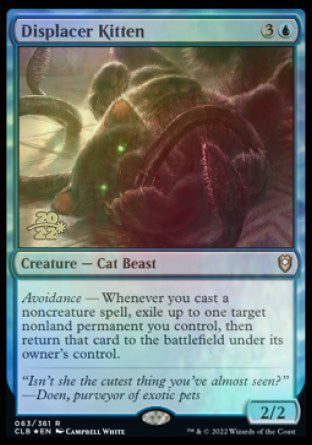 Displacer Kitten [Commander Legends: Battle for Baldur's Gate Prerelease Promos] 