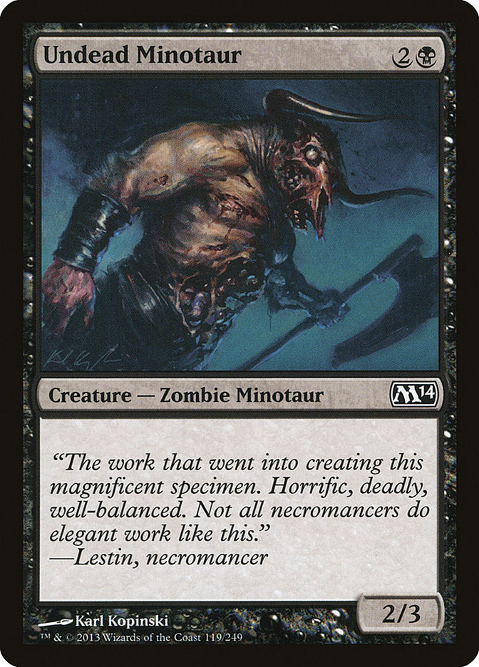 Undead Minotaur [Magic 2014] 