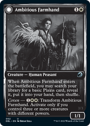 Ambitious Farmhand // Seasoned Cathar [Innistrad: Double Feature] 