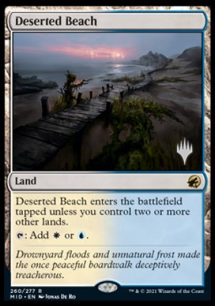 Deserted Beach (Promo Pack) [Innistrad: Midnight Hunt Promos] 