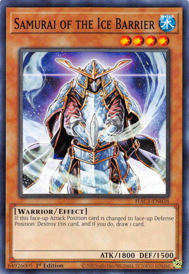 Samurai of the Ice Barrier [HAC1-EN038] Common 