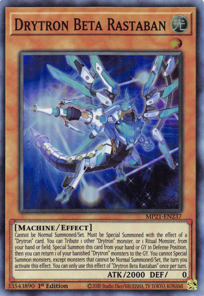 Drytron Beta Rastaban [MP21-EN237] Super Rare 