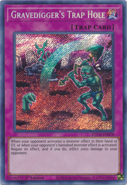 Gravedigger's Trap Hole [ETCO-EN078] Secret Rare 