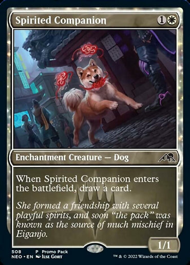 Spirited Companion (Promo Pack) [Kamigawa: Neon Dynasty Promos] 