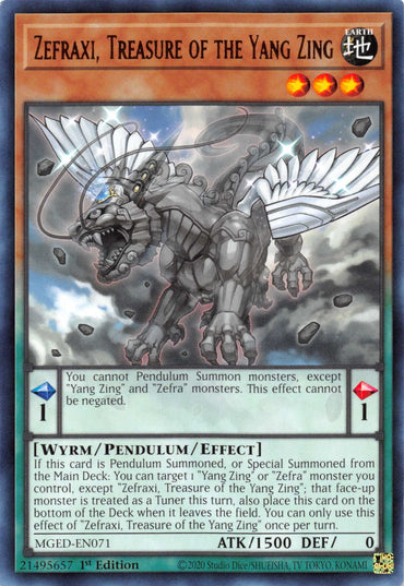Zefraxi, Treasure of the Yang Zing [MGED-EN071] Rare 