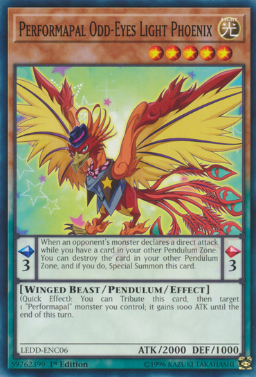 Performapal Odd-Eyes Light Phoenix [LEDD-ENC06] Common 