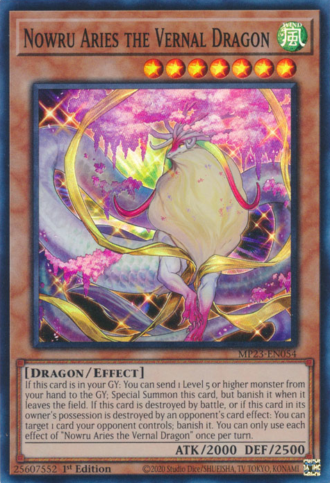 Nowru Aries the Vernal Dragon [MP23-EN054] Super Rare 