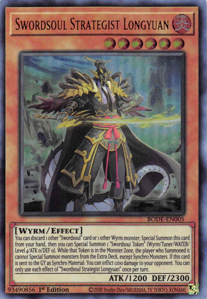 Swordsoul Strategist Longyuan [BODE-EN005] Ultra Rare 