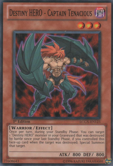 Destiny HERO - Captain Tenacious [LCGX-EN123] Common 