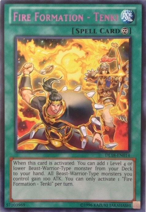 Fire Formation - Tenki (Purple) [DL18-EN014] Rare 