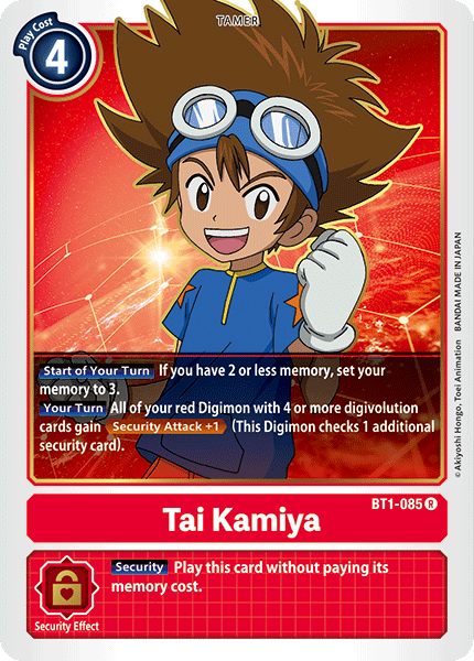 Tai Kamiya [BT1-085] [Release Special Booster Ver.1.0] 