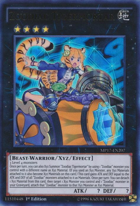 Zoodiac Tigermortar [MP17-EN207] Ultra Rare 