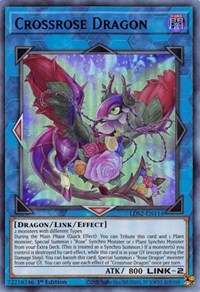 Crossrose Dragon (Blue) [LDS2-EN114] Ultra Rare 