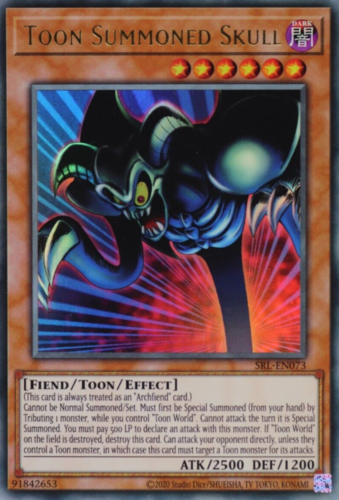 Toon Summoned Skull (25th Anniversary) [SRL-EN073] Ultra Rare 