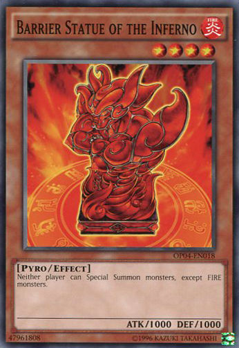 Barrier Statue of the Inferno [OP04-EN018] Common 