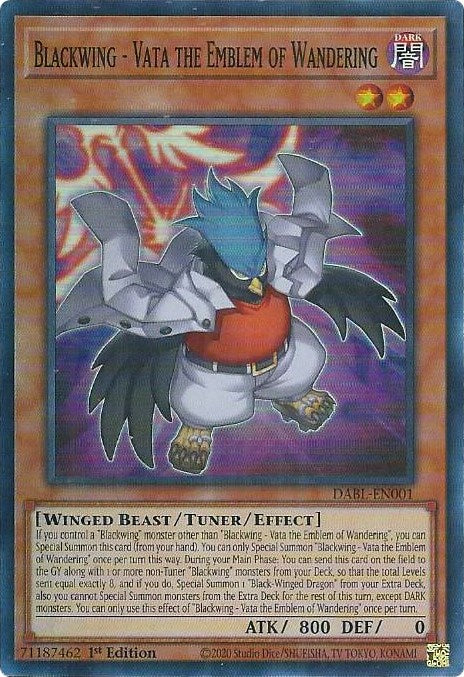 Blackwing - Vata the Emblem of Wandering [DABL-EN001] Super Rare 