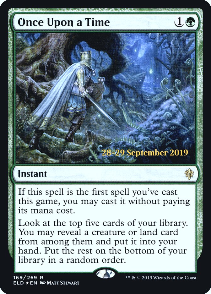 Once Upon a Time [Throne of Eldraine Prerelease Promos] 