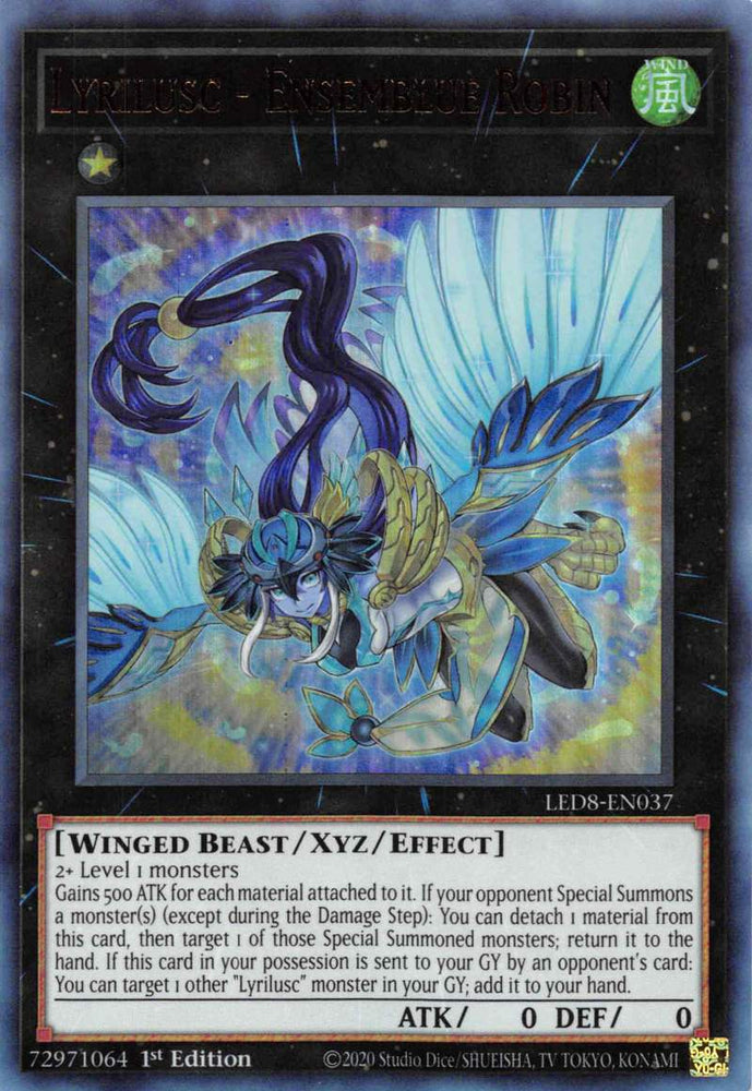 Lyrilusc - Ensemblue Robin [LED8-EN037] Ultra Rare 