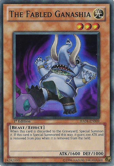 The Fabled Ganashia [HA04-EN009] Super Rare 