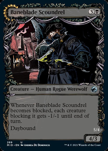 Baneblade Scoundrel // Baneclaw Marauder (Showcase Equinox) [Innistrad: Midnight Hunt] 