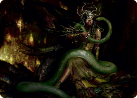 Saryth, the Viper's Fang Art Card [Innistrad: Midnight Hunt Art Series] 