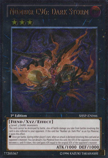 Number C96: Dark Storm (UTR) [SHSP-EN046] Ultimate Rare 