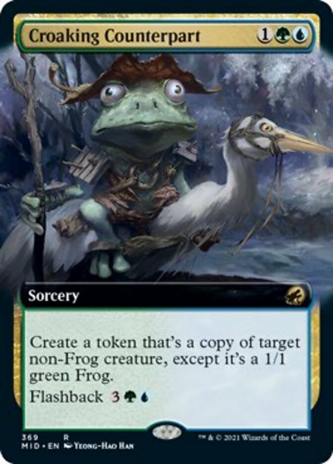 Croaking Counterpart (Extended Art) [Innistrad: Midnight Hunt] 