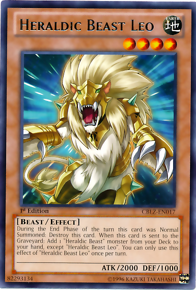 Heraldic Beast Leo [CBLZ-EN017] Rare 