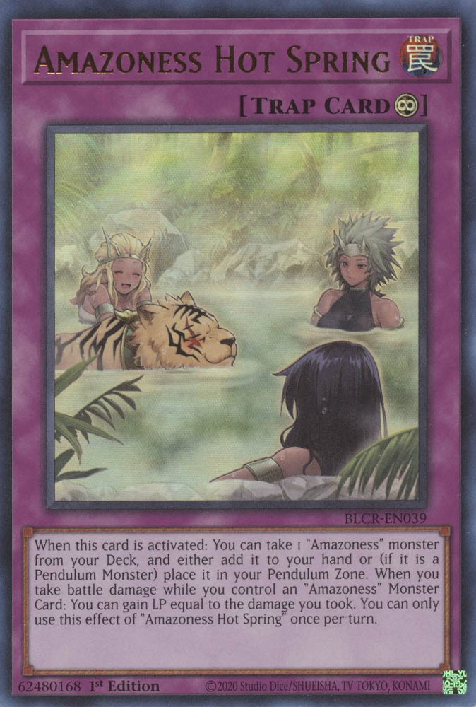 Amazoness Hot Spring [BLCR-EN039] Ultra Rare 