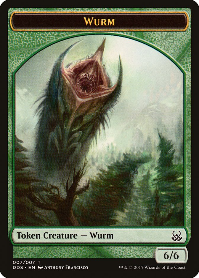 Wurm Token [Duel Decks: Mind vs. Might Tokens] 