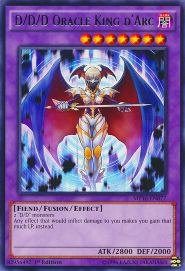 D/D/D Oracle King d'Arc [MP16-EN077] Rare 
