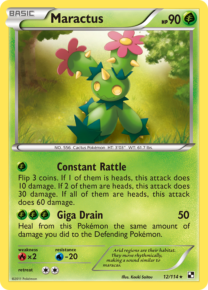 Maractus (12/114) [Black & White: Base Set]