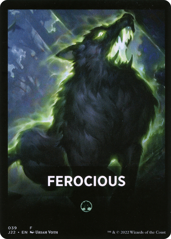 Ferocious Theme Card [Jumpstart 2022 Front Cards] 