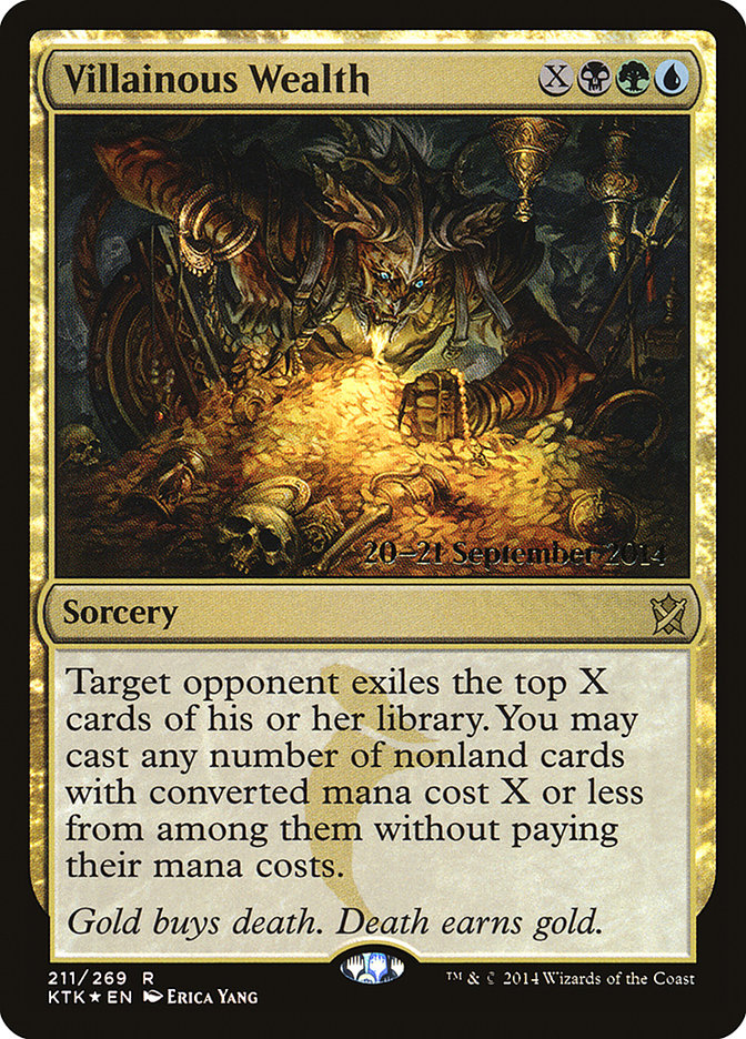 Villainous Wealth [Khans of Tarkir Prerelease Promos] 