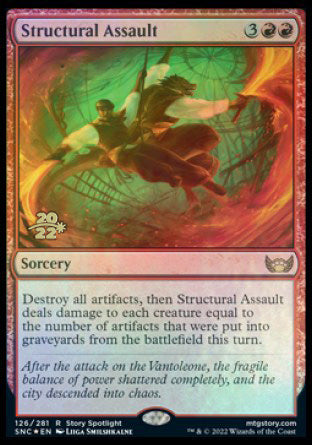 Structural Assault [Streets of New Capenna Prerelease Promos] 