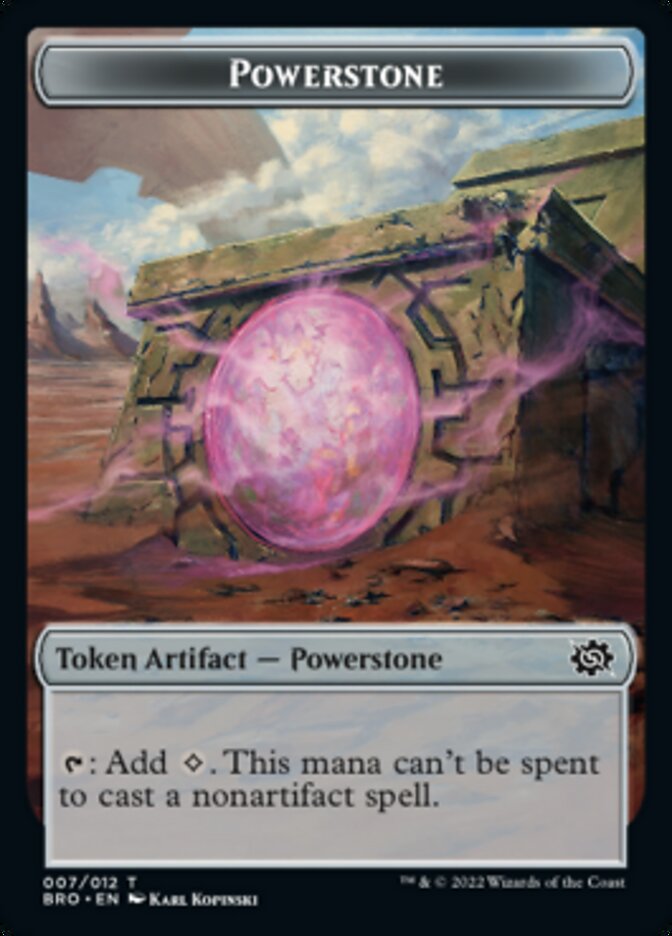 Powerstone // Elemental Double-Sided Token [The Brothers' War Tokens] 