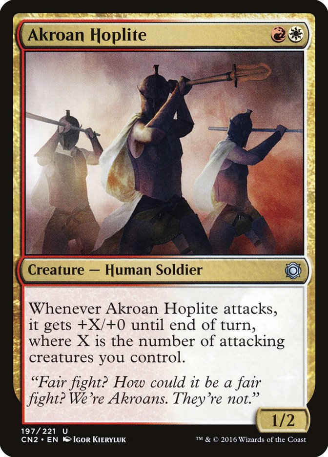 Akroan Hoplite [Conspiracy: Take the Crown]